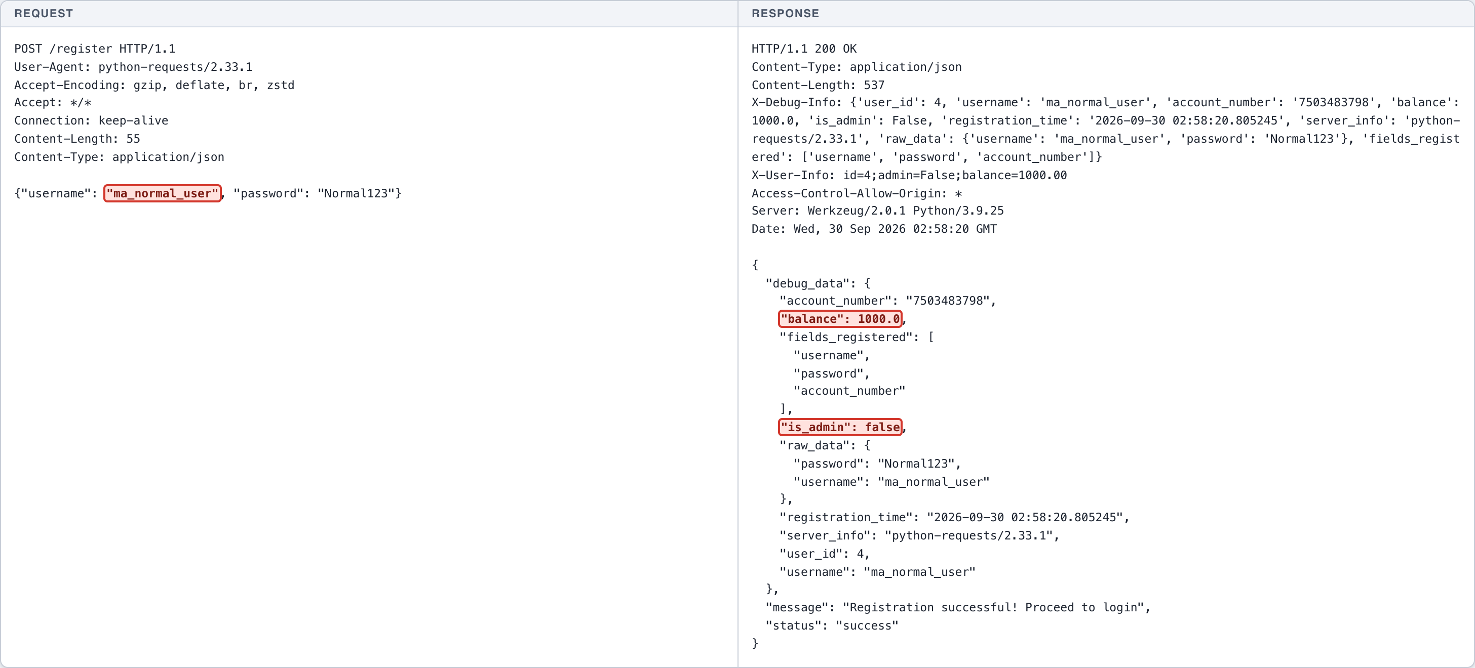 Mass Assignment - Registration - Privilege Fields — 1
