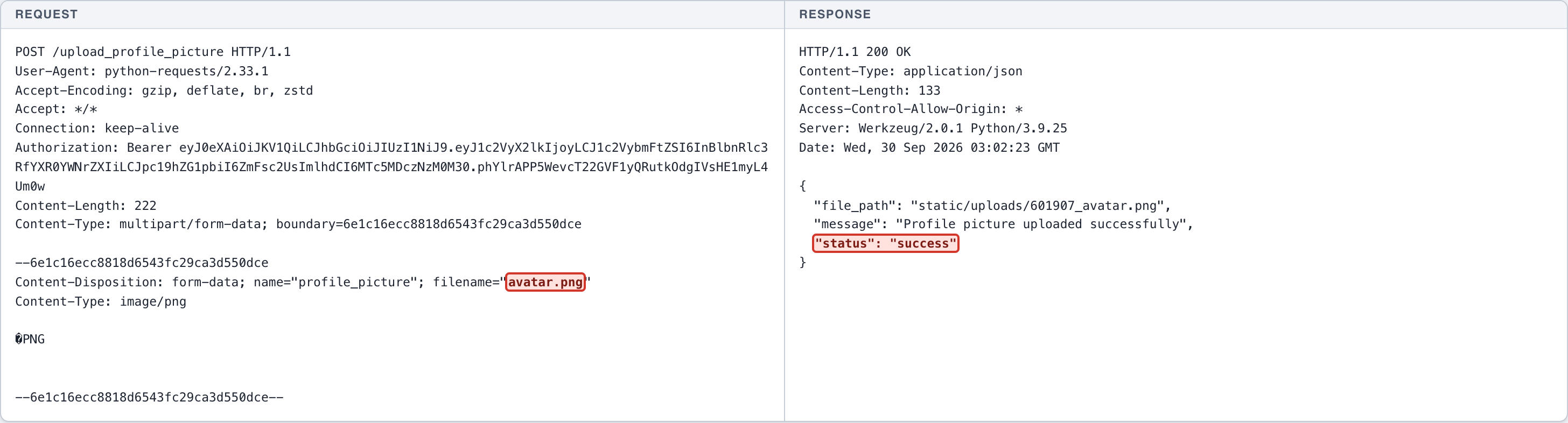 Unrestricted File Upload - Profile Picture - File Type Validation — 1